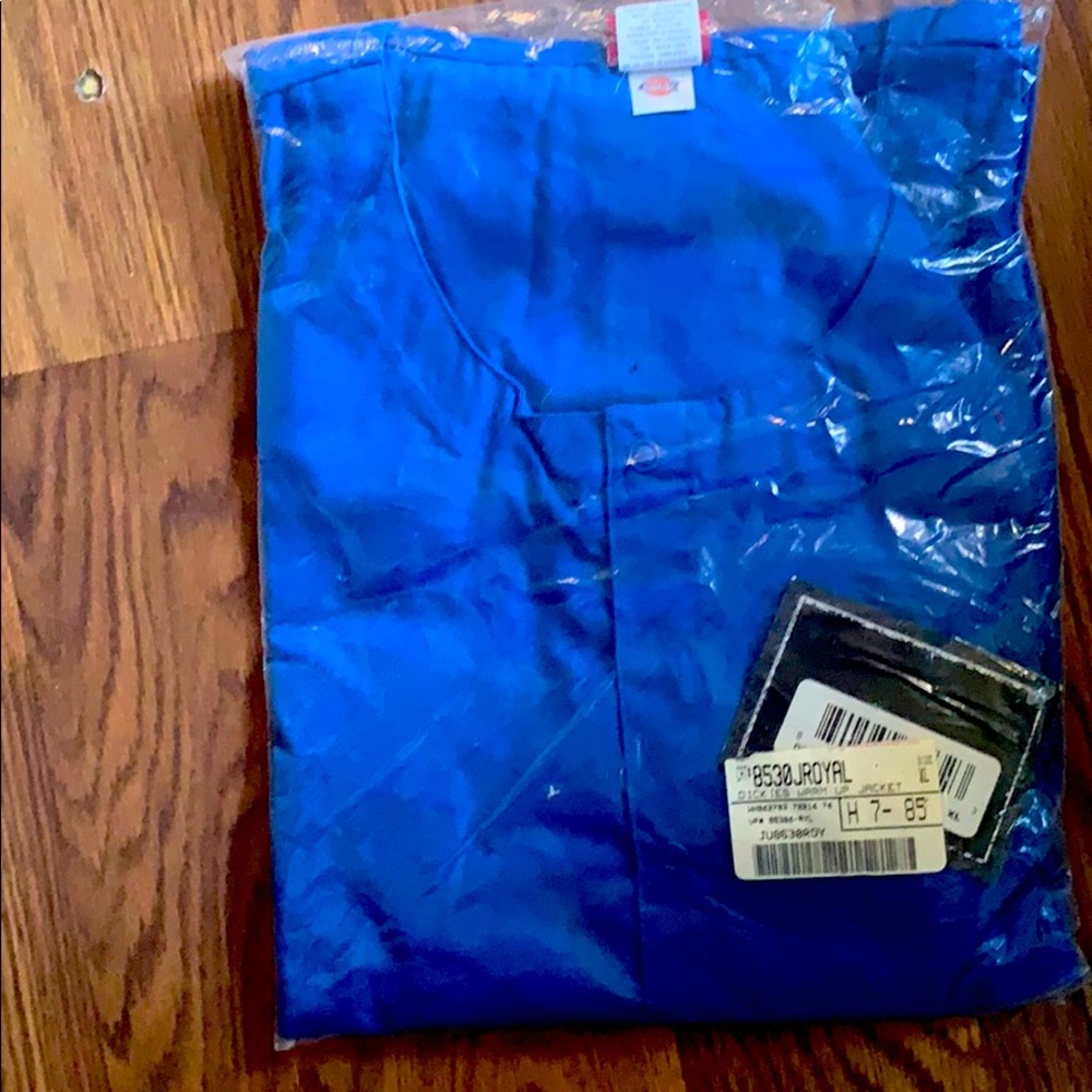 Scrubs extra large jacket royal blue